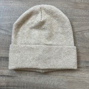 Cozy Tan Knit Beanie